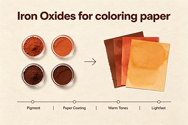 Iron Oxides for coloring paper