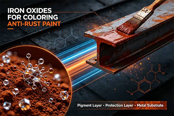 Iron Oxides for Coloring Anti-rust Paint